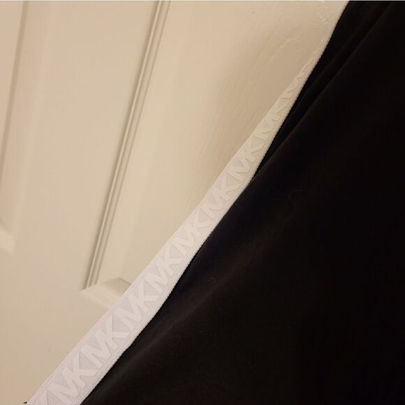 NWOT MICHAEL Michael Kors black tank top with white "MK" lettering down sides - Picture 2 of 7